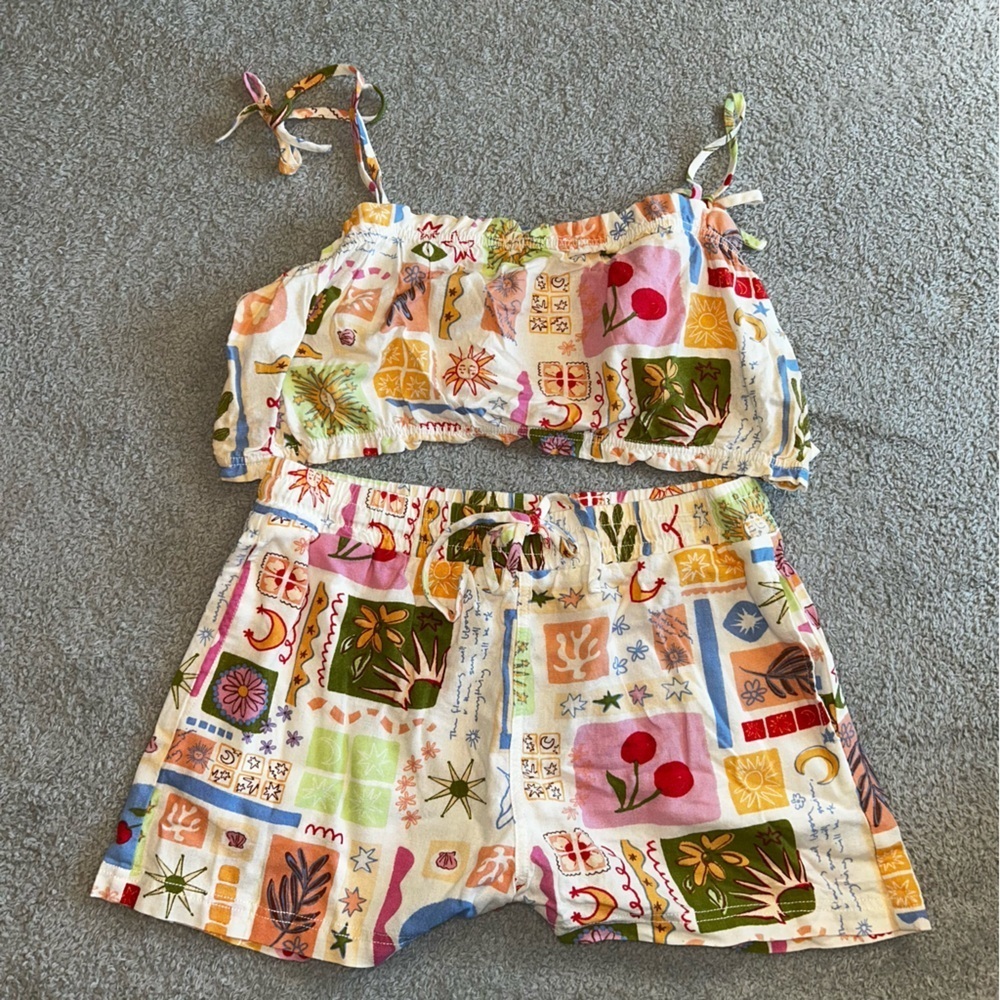 Sweetheart Clothing Multicolor 2Piece Shorts Set